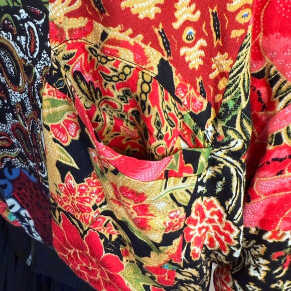 silence&noise COTTON Bomber Style w/ Deep Front Pockets Zip Front JACKET - Picture 2 of 8